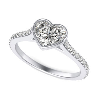 Cathedral Bezel Engagement Ring