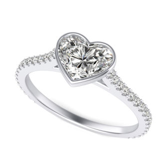 Cathedral Bezel Engagement Ring