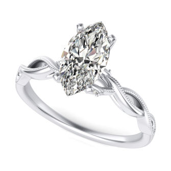 Twist Solitaire Ring