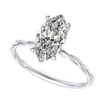 Twist Solitaire Ring