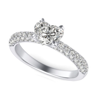 Micro Pave Engagement Ring
