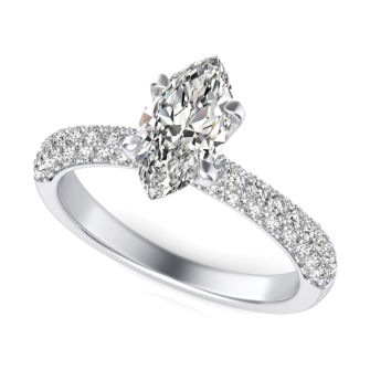 Micro Pave Engagement Ring
