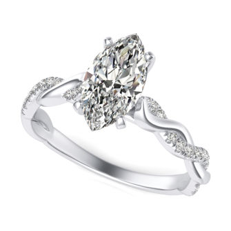 Twist Engagement Ring