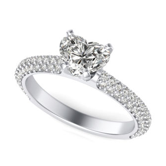 Micro Pave Engagement Ring