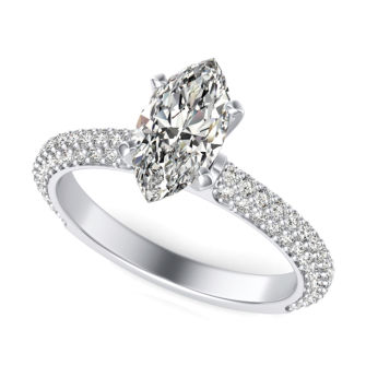 Micro Pave Engagement Ring