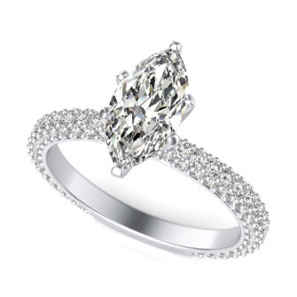 Micro Pave Engagement Ring
