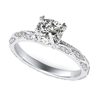 Alexis Pave Eternity Engagement Ring