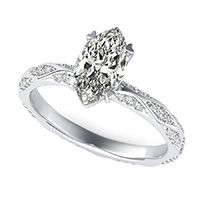Alexis Pave Eternity Engagement Ring