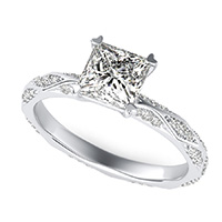 Alexis Pave Eternity Engagement Ring
