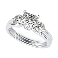 Hartine Three Stone Engagement Ring